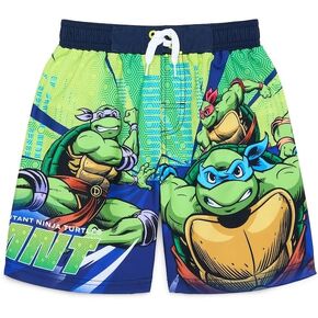 Teenage Mutant Ninja Turtles TMNT Boy's Swim Board Shorts (Medium 8) Green