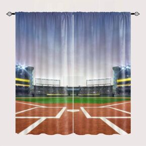 Racing Flag Curtains, Racing Game Rod Pocket Blackout Curtains Theme Black and White Flag Pattern Boys Teen Window Curtains for Kitchen Living Room Bedroom Decor, 42x63 Inch