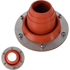 Stove Jack Kit for Tent - High Temp Silicone Pipe Boot Flashing Roof Flue Kit for Stove, Yurt, Frontier, Compatible with Triple Wall Pipe Sections