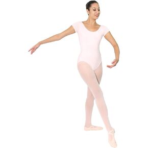 فستان رقص الباليه بأكمام قصيرة من القطن للبالغين من Danzcue in Kuwait