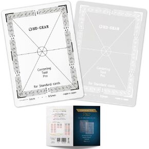 Centering Tool Pro Card Grading Kit PSA Pokemon Trading Cards Black & White Set for Standard Size Cards
