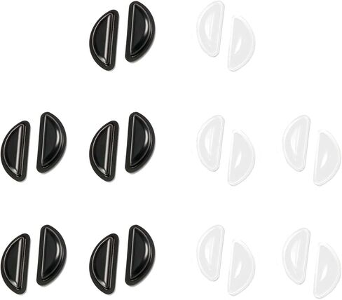 10Pairs Silicone Adhesive Eyeglass Nose Pads, 3.5mm Thickness Anti Slip Nose Grips with Air Bag for Sunglasses Eyeglasses in Kuwait