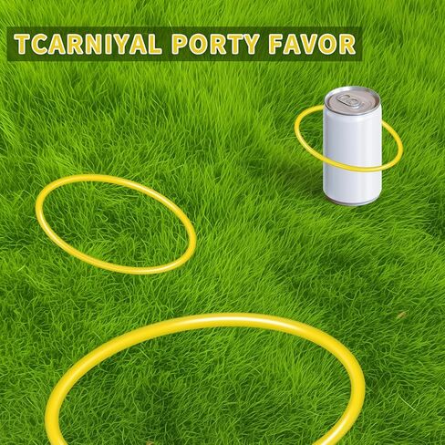 30 Pcs Plastic Ring Toss Game – Outdoor Toss Rings for Carnival Party Favors, Family Gatherings & Events | Perfect for Speed and Agility Practice in Saudi Arabia