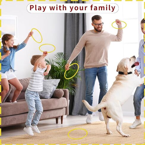 30 Pcs Plastic Ring Toss Game – Outdoor Toss Rings for Carnival Party Favors, Family Gatherings & Events | Perfect for Speed and Agility Practice in Saudi Arabia