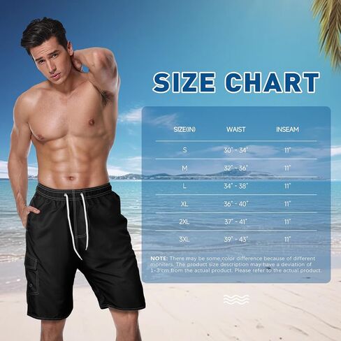Mens Swim Trunks Swim Shorts Swimming Trunks Swimsuit Quick Dry with Mesh Lining Swimwear in Saudi Arabia