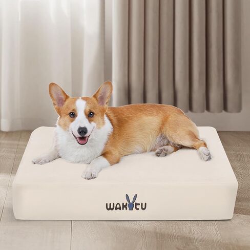 Cat Beds for Indoor Cats -Dog House for Small Dogs Or Cats,Removable Cushion with Collapsible and Foldable Puppy Pet Beds，3 Folding Methods for Indoor Outdoors (Khaki) in Kuwait