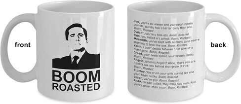 The Office Boom Roasted Funny Coffee Mug, Boom Roasted Mug, Gift for him, Gift for her, Michael Scott Mug 11oz in Saudi Arabia