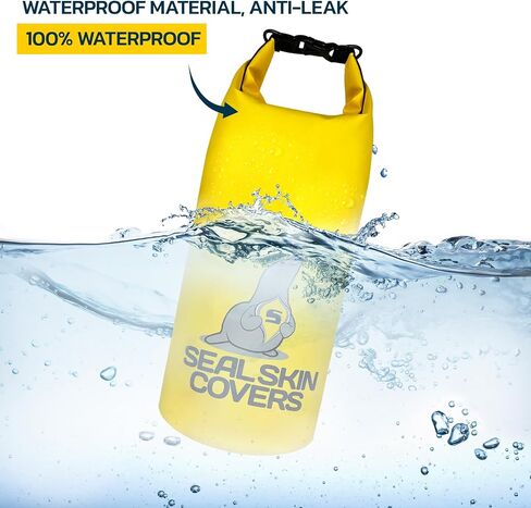 Seal Skin Covers Dry Bag 10L Waterproof Bag for Secure Storage, Ideal Dry Bags for Kayaking Waterproof Boat Accessories, Reliable Dry Bags Waterproof, Perfect Waterproof Bags for Boating Blue in Saudi Arabia