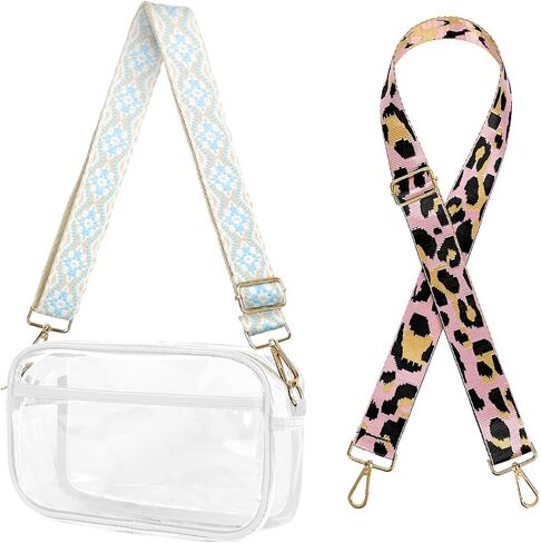 Clear Crossbody Bag Stadium Approved-Clear Purses for Women-Transparent Plastic Bag for Concerts Sports Events Games in Saudi Arabia