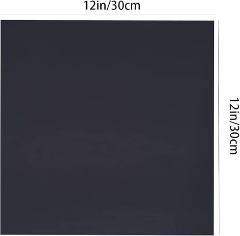 DARENYI قطعتان من صفائح الأكريليك، صفائح شبكية مقاس 12 × 12 × 1/8 بوصة، لوح أكريليك سميك، ألواح أكريليك سوداء، صفائح بلاستيكية للحرف اليدوية، الرسم، الطباعة، إطار الصورة وما إلى ذلك in Saudi Arabia