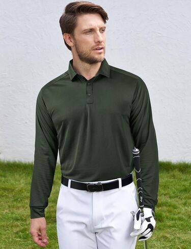 Derminpro Men’s Polo Shirts Short/Long Sleeve Quick Dry Athletic Golf T-Shirts in Saudi Arabia