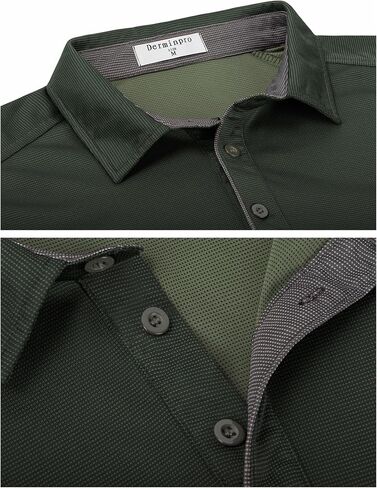 Derminpro Men’s Polo Shirts Short/Long Sleeve Quick Dry Athletic Golf T-Shirts in Saudi Arabia