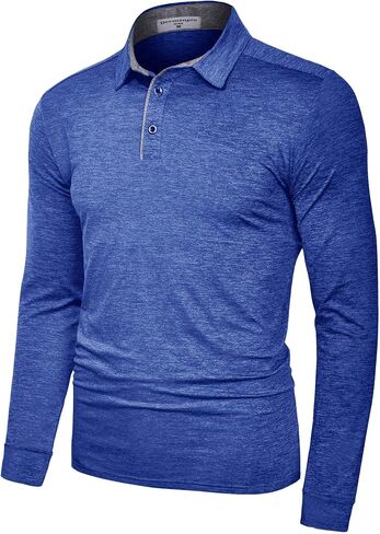 Derminpro Men’s Polo Shirts Short/Long Sleeve Quick Dry Athletic Golf T-Shirts in Saudi Arabia