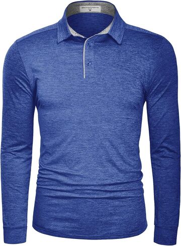 Derminpro Men’s Polo Shirts Short/Long Sleeve Quick Dry Athletic Golf T-Shirts in Saudi Arabia
