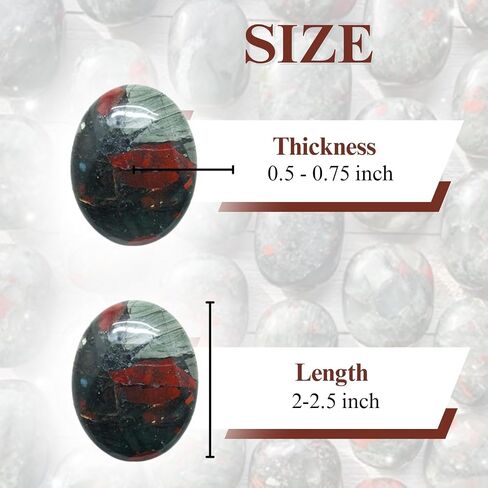 Hematite Oval Worry Stones, Palm Healing Crystal, Woory Thumb Stone, Hand Carved Natural Gem Pocket Palm Healing Crystals Chakra Reiki Healing Balancing in Saudi Arabia