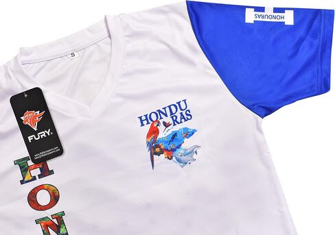 قميص كرة القدم Fury Camiseta de Futbol de Honduras - قميص كرة قدم هندوراس - قميص كرة قدم هندوراس للرجال/الرجال/النساء/للجنسين (الولايات المتحدة، ألفا، XX-Large، عادي، عادي)، متسامي in Kuwait