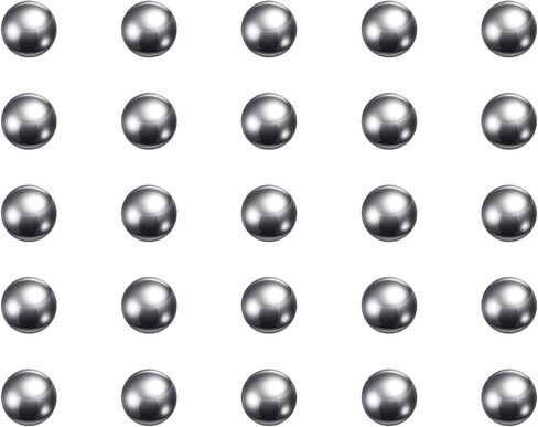 HARFINGTON 25pcs Precision Balls 3mm Diameter G10 Chrome Steel Ball for Bearings, Silver in Saudi Arabia