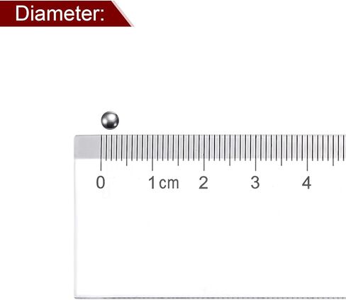 HARFINGTON 25pcs Precision Balls 3mm Diameter G10 Chrome Steel Ball for Bearings, Silver in Saudi Arabia