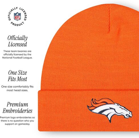 FOCO Men's NFL Team Logo Basic Beanie Hat in Saudi Arabia