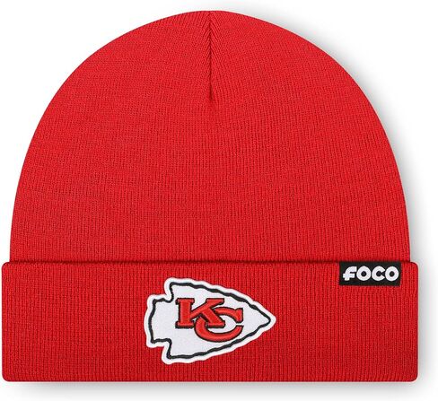 FOCO Men's NFL Team Logo Basic Beanie Hat in Saudi Arabia