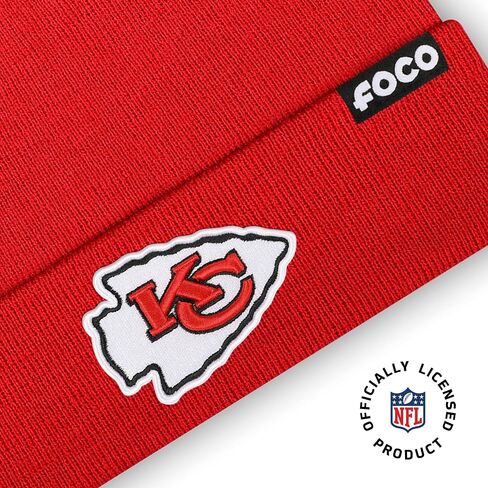 FOCO Men's NFL Team Logo Basic Beanie Hat in Saudi Arabia