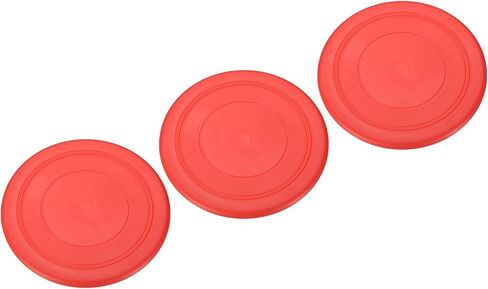 PATIKIL 7 Inch Flying Disc, 3Pcs TPR Flying Discs Soft Waterproof for Adults Dog Outdoor Playing Sport Game, Red in Saudi Arabia