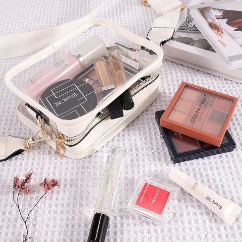 محفظة شفافة للنساء، حقيبة كروس شفافة معتمدة من الاستاد، حقيبة تعليق صغيرة شفافة، محفظة لطيفة للحفلات الرياضية، هدية عيد الميلاد الجمالية للنساء والفتيات in Kuwait