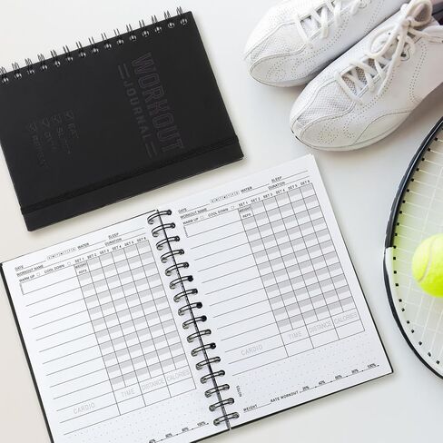 3 Pcs Fitness Workout Journal 8.3" x 5.7" Workout Log Book Planner Workout Journal with Calendar, Nutrition & Progress Tracker for Women Men in Saudi Arabia