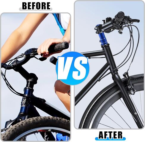 X AUTOHAUX 138mm Mountain Bike Stem Riser Fork Stem Extender Handlebar Bicycle Parts Aluminum Alloy Blue 1 Set in Saudi Arabia