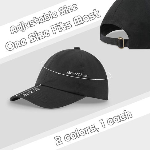 قطعتان من قبعة البيسبول المبطنة بالساتان، قبعة بيسبول كلاسيكية من القطن للرجال والنساء in Kuwait