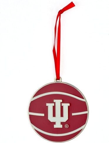 Indiana Hoosiers Basketball Metal Christmas Ornament in Saudi Arabia