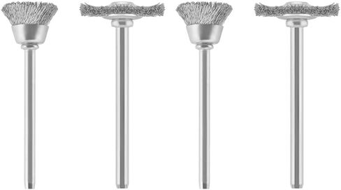 Dremel 447 2-Piece Carbon Steel Brush Set Ideal for Rust and Corrosion Removal on Soft Ferrous Metals in Saudi Arabia
