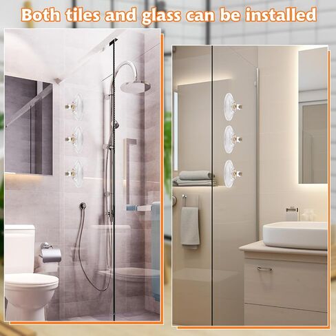 Thickened PVC Suction Cup, 6 Pcs Clear Sucker Pads with Thread 2.16 Inches Screw Extra Strong Adhesive Glass Suction Holder Without Hooks for Bathroom Wall Door Glass Window Car Shade in Saudi Arabia