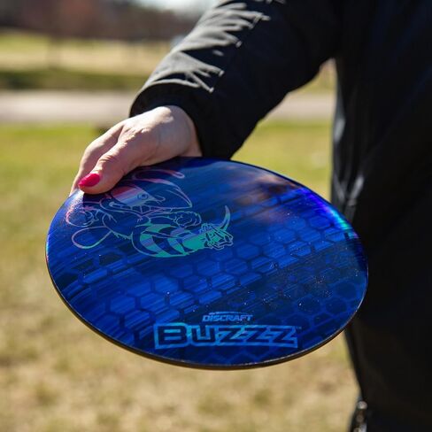 Discraft Full Foil Honeycomb Buzzz - قوس قزح وأزرق | المدى المتوسط ​​| إسب | سوبر كولور | 170 - 177+ جرام in Saudi Arabia