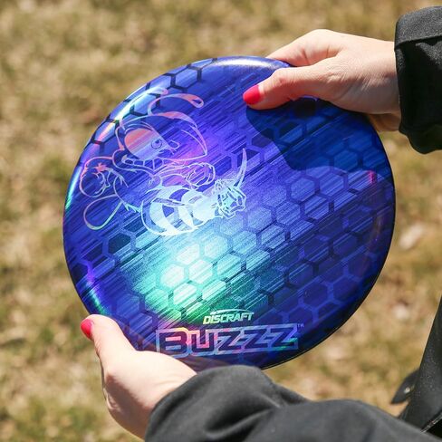 Discraft Full Foil Honeycomb Buzzz - قوس قزح وأزرق | المدى المتوسط ​​| إسب | سوبر كولور | 170 - 177+ جرام in Saudi Arabia