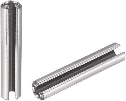 uxcell Slotted Spring Pin - M1.5 x 8mm 304 Stainless Steel Split Spring Roll Dowel Pins Plain Finish 100Pcs in Saudi Arabia