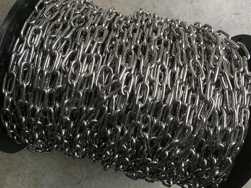 US Stainless Stainless Steel 316 Chain 1/8" (3mm) Chain 100 Meter roll in Saudi Arabia