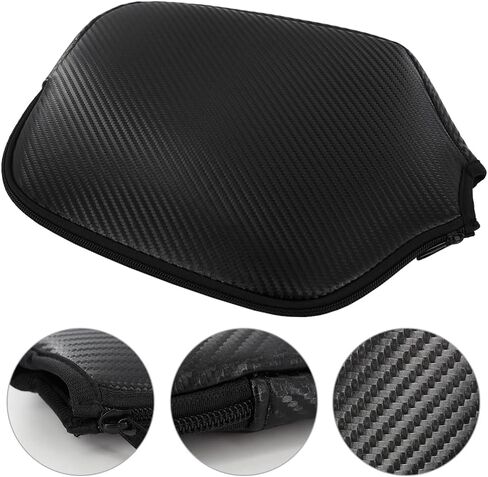 Myartte Pickleball Paddle Cover Black 11.8" L x 9" W Perfect For Most Paddle PU Leather Paddle Cover Protect Your Paddle From Scratches Dings and Dents in Saudi Arabia