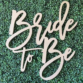 Bride to Be Wooden Sign for Backdrop- Custom Engagement Party Decorations, Bridal Shower Sign- Personalized Wooden Name Sign- MDF- Available in 16" & 23" (20" W x 23" H)