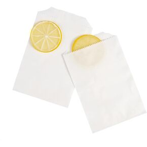 Volanic 100PCS 4X6 Inch Kraft Paper Bags Small Flat Party Favor Bag for Bakery Cookies Sandwich Soap Packing