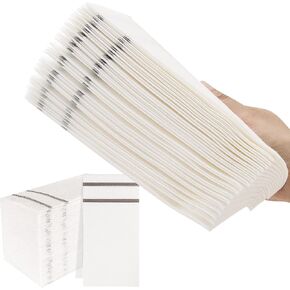 [100 Pack] Silver Design Disposable Guest Towels Linen-Feel Paper Hand Towels, Decorative Bathroom Hand Napkins for Kitchen,Weddings, Dinners or Parties