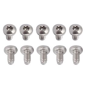 M6x20mm(DxL) Pan Head Torx Screws - 12Pack - Good for Machinery - 304 Stainless Steel Tamper Proof Torx Security Fasteners - Silver