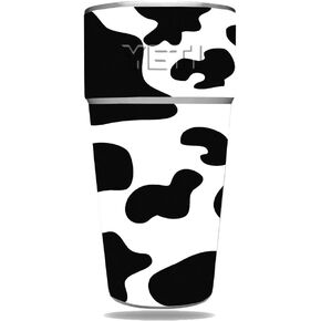MightySkins Skin Compatible with Yeti Rambler 26 OZ Stackable Cup - Cow Print | Protective Viny wrap | Easy to Apply and Change Style | Made in The USA