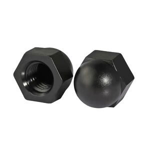 NACX M10-1.25mm Nylon Hex Acorn Cap Nuts Female Thread Bolt Cover Cap Dome Nuts, 50Pcs