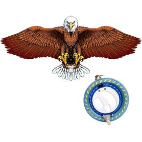 Large Beach Kite and Kite Reel Winder with 650ft String for Kids and Adults, Single Line Kite, Extremely Easy to Fly for Beginners.