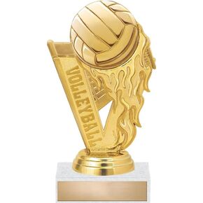 Volleyball Trophies - 5" Volleyball Fireball Trophy Awards Prime
