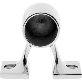 Marine Grade 316 Stainless Steel 90 Degree Boat Rail End Stanchion, End Stanchion Support Fit for 25mm/1" Pipe/Tube