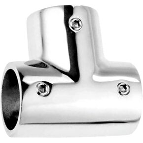 1Pack 90 Degree Marine 316 Stainless Steel Boat Handrail Tee Fitting Hardware, Pipe/Tube Connector Clamp Hardware Boat Accessories for Pipe/Tube 22/25/32mm