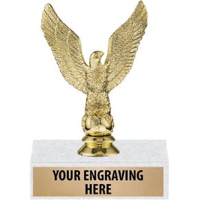 Crown Awards 6" Gold Eagle Trophies - Soaring Eagle Award Trophy Prime