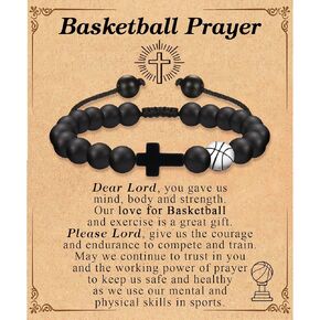 Soccer Baseball Basketball Bracelet Gifts for Boys Ball Players Team Fans Son Grandson Nephew Brother Friend on Birthday Graduation Back to School Christmas Valentines Day Easter